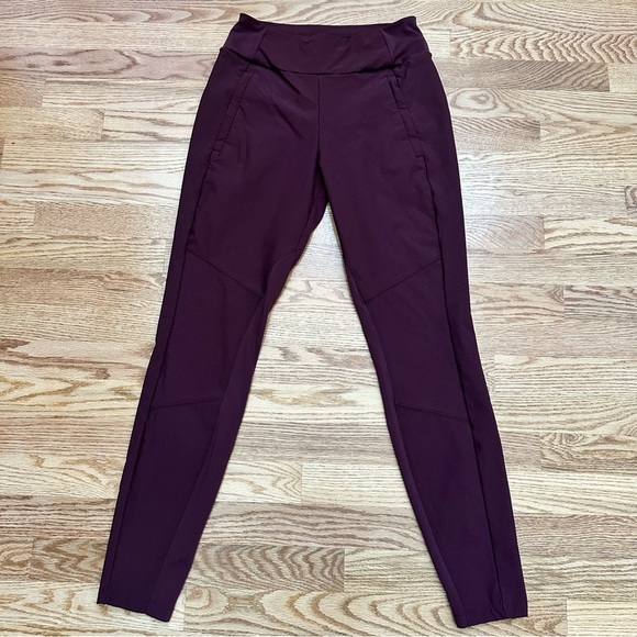 Athleta Headlands Hybrid Trek Tight Burgundy Size 6 - Picture 3 of 12